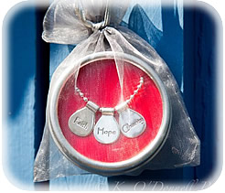 Faith Hope Charity Necklace by Susan Lovette